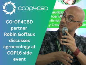Featured image for CO-OP4CBD partner Robin Goffaux discusses agroecology at COP16 side event